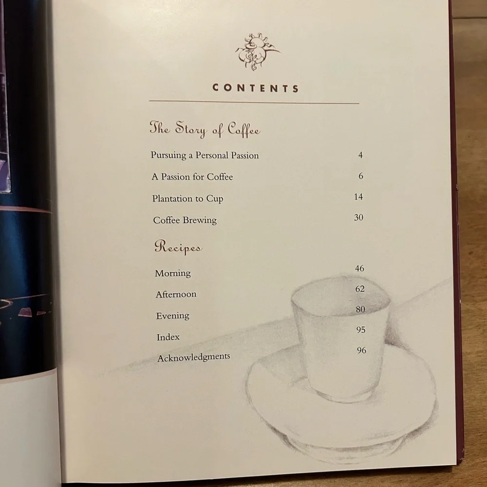 Starbucks passion for coffee recipe book/coffee table book/gift for coffee lover
